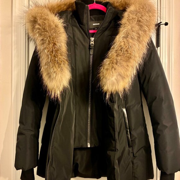 Mackage Kay Down Coat with Fur Hood - Picture 3 of 7